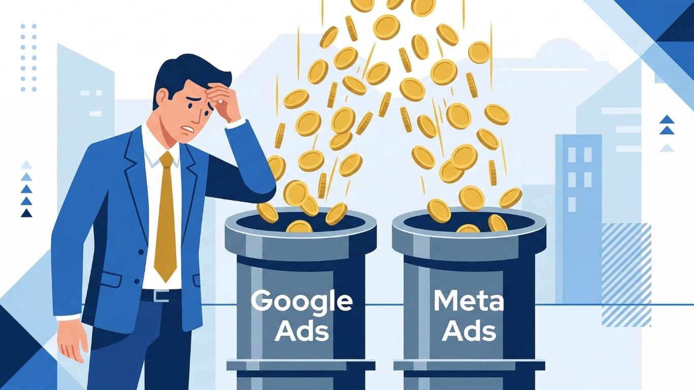 Google広告とMeta広告の費用投下イメージ