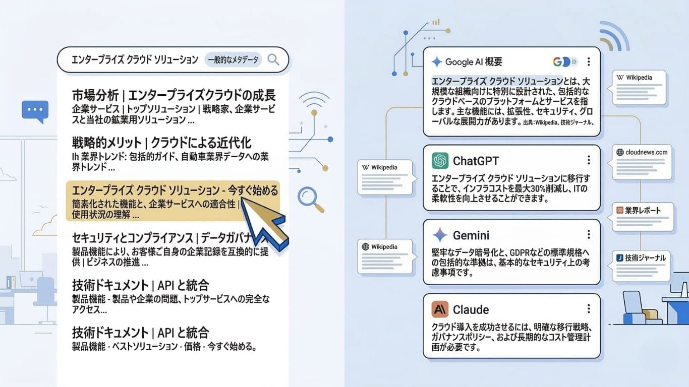 LLMOとAIOの概念図